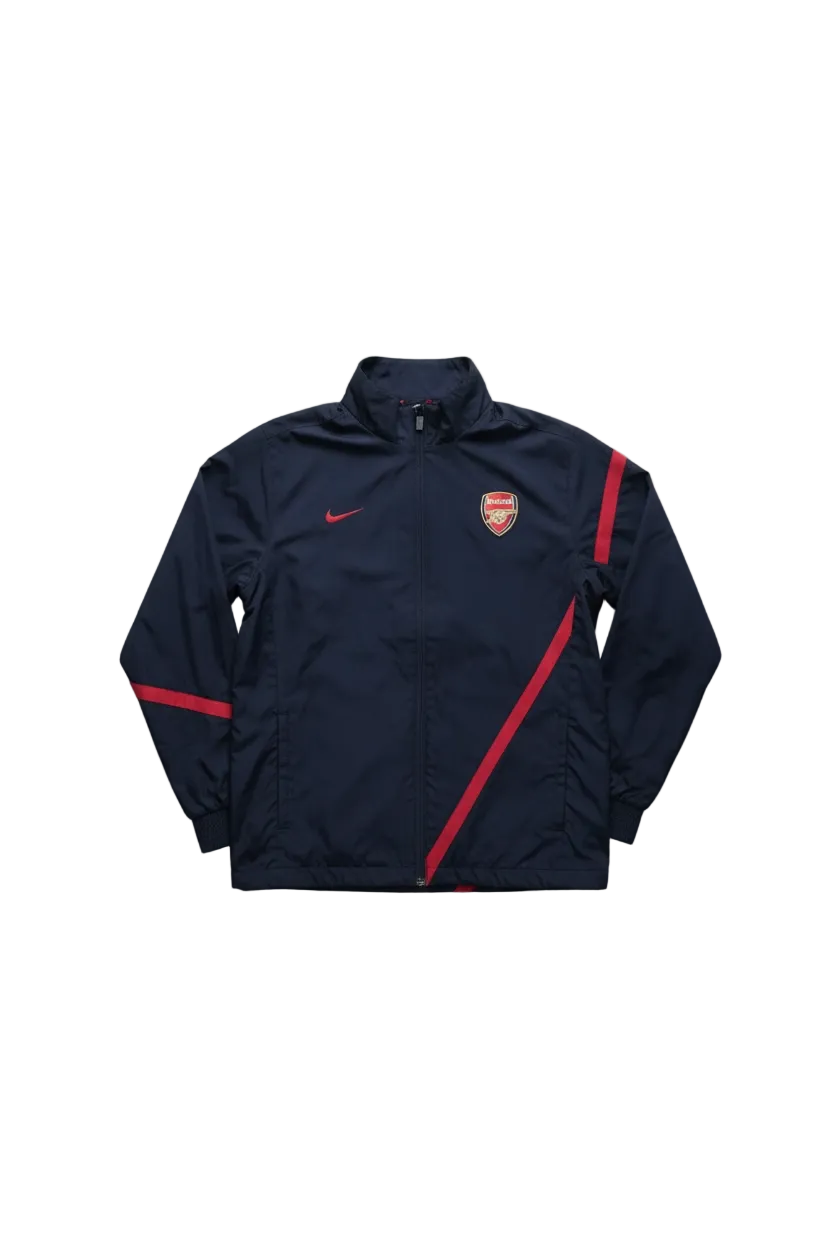 Nike Arsenal Vintage Trainingsjacke | Navy Rot | Y2K Football | Zip Jacket | XL