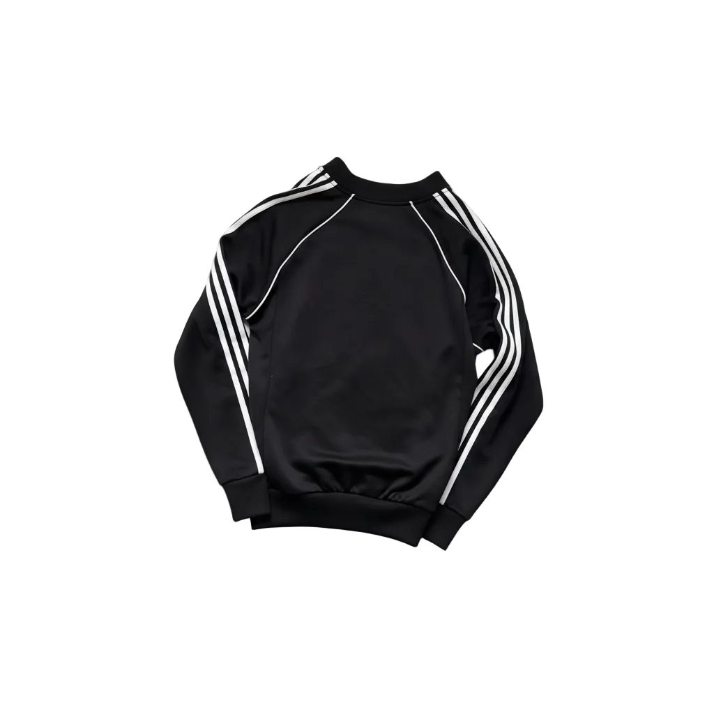 adidas Originals Track Jacket (Black/White) – Trefoil Logo, Full Zip – Size S / M